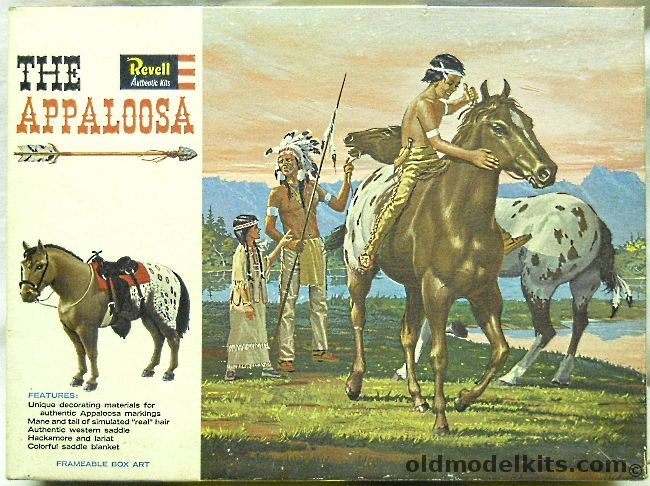 Revell 1/8 The Appaloosa Horse, H1924-298 plastic model kit